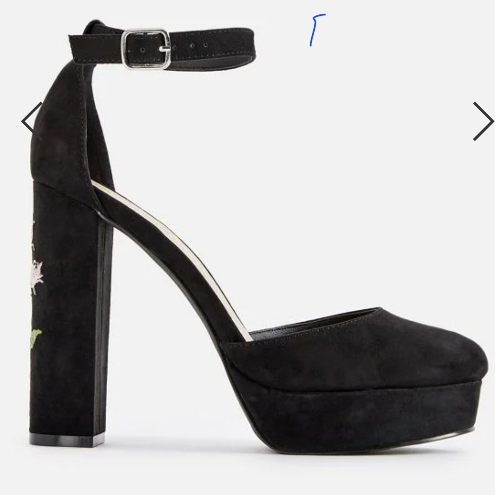 Elegant Black Women's Platform Heels